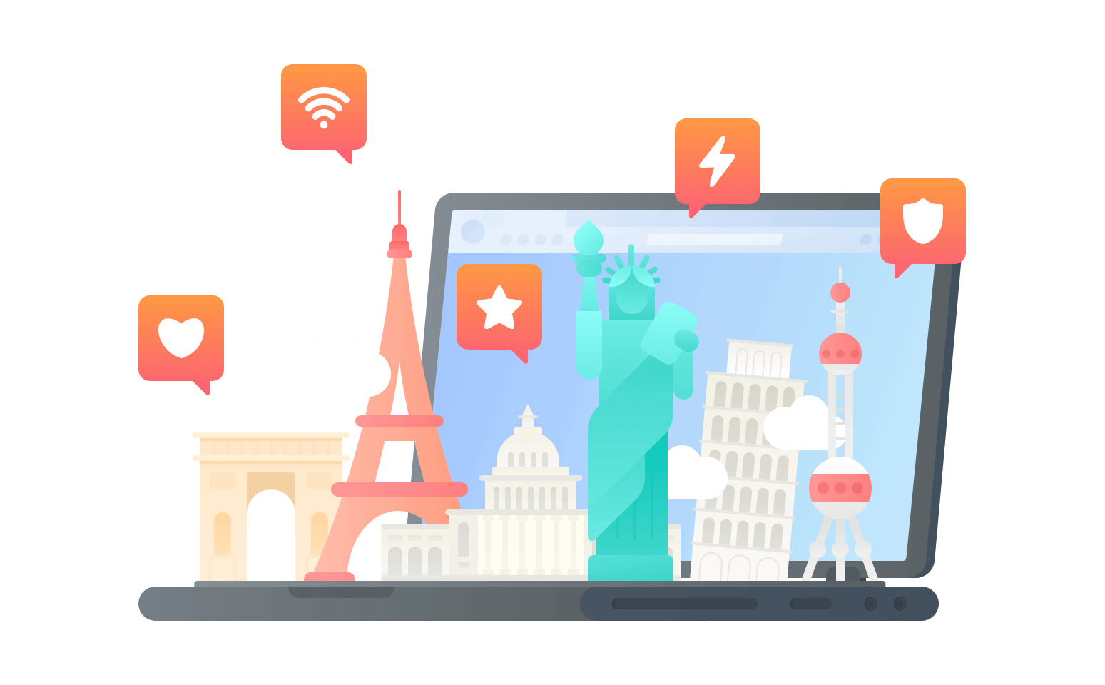 在赤道几内亚连接到中国的软件 - 翻回VPN